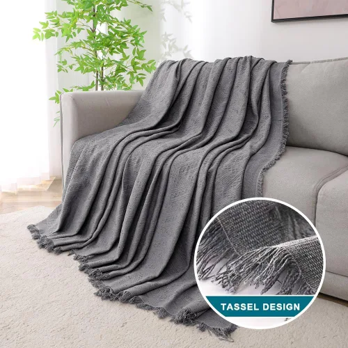 Miniatura 3 de Turquoize - Funda para sofá de algodón de color gris, protector para sofá, funda para sofás, fundas para sofá seccional lavables para perros