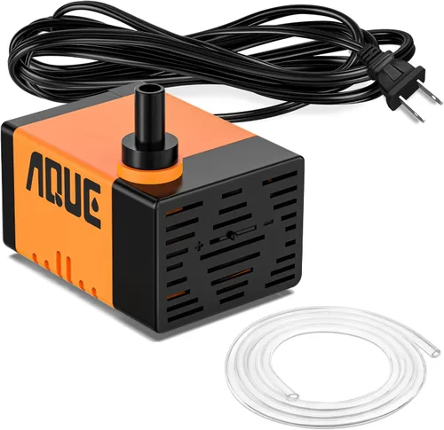 Bomba sumergible para fuente, una bomba de agua ultra silenciosa de 100 GPH, 120 V 60 HZ, cuenta con un diseño desmontable y es adecuada para