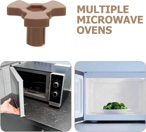 Miniatura 3 de Unomor Repuesto de acoplador de plato giratorio para horno de microondas, 4 piezas, eje de soporte de guía de rodillo de plástico para reparación