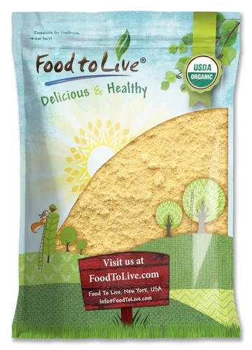 Miniatura 9 de Food to Live Food to Live Harina de garbanzos orgánica sin gluten, 8 onzas sin OMG, granos de garbanzos secos finamente molidos, vegano, kosher, a