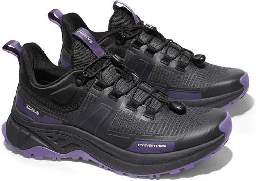 Miniatura 4 de NORTIV 8 Zapatos de senderismo ligeros para mujer con cordones rápidos para exteriores