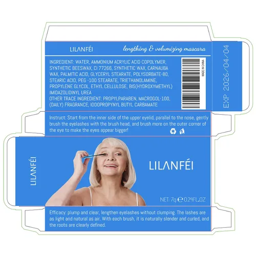 Miniatura 8 de Rímel para mujeres mayores de 60 años, rímel para personas mayores con pestañas que se adelgazan, hipoalergénico para ojos sensibles, volumen