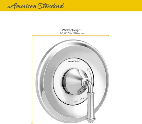 Miniatura 4 de American Standard TU052500.GN0 Delancey Kit de embellecimiento de válvula, oro cepillado