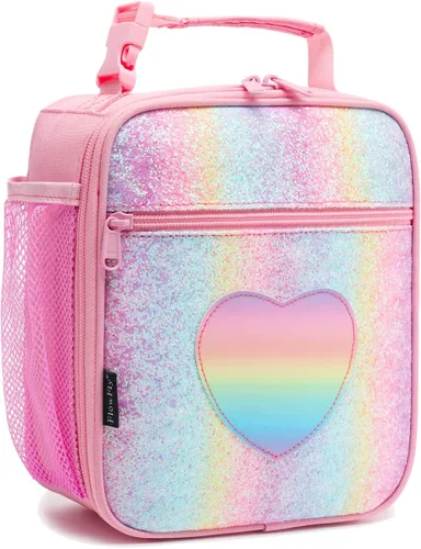 Miniatura 37 de FlowFly Lonchera para niños, bolsa suave aislada, mini hielera para el regreso a clases, kit de bolsa térmica para comidas, para niñas, niños, robot