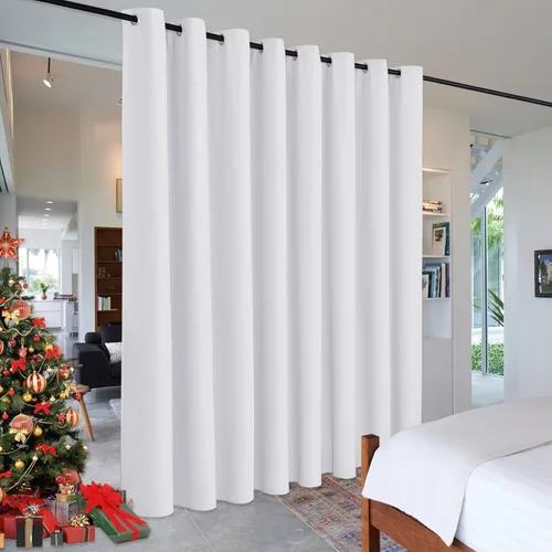 Miniatura 50 de RYB HOME - Cortinas extra largas con bloqueo de luz, persianas opacas insonorizadas para privacidad para cine en casa, oficina, fondo de patio, sala