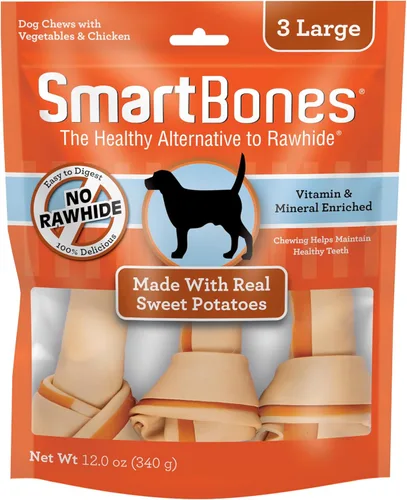 Miniatura 13 de SmartBones Con masticables grandes de pollo real, dale a tu perro un masticable sin cuero crudo para perros, 3