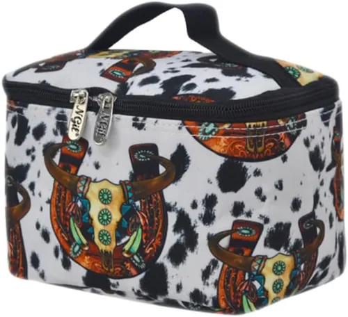 Miniatura 9 de NGIL Bolsa de cosméticos de viaje, bolsa organizadora de maquillaje para mujeres y niñas, Azul Rey Diamantina, Casual