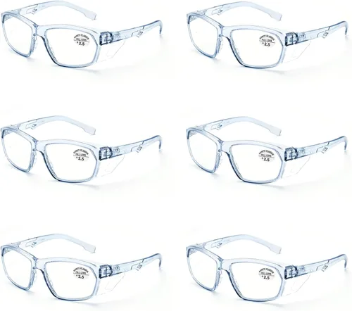 Miniatura 79 de ProtectX Elegantes gafas de seguridad antivaho y resistentes a los arañazos, gafas de protección UV, lentes de bloqueo de luz azul para hombres