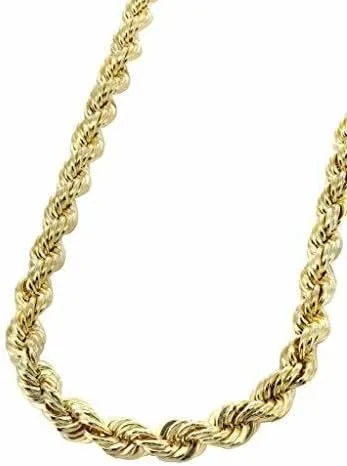 Miniatura 2 de Cadena de oro amarillo macizo de 14 quilates, 0.049in, 0.059in, 0.079in, 0.098in, 0.118in, con cierre de mosquetón