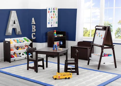 Miniatura 6 de Delta Children MySize - Juego de mesa y silla de madera para niños (2 sillas incluidas), ideal para artes y manualidades, merienda, tareas y más