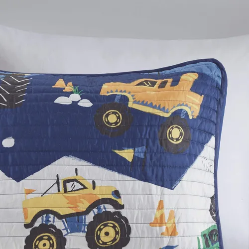 Miniatura 10 de Intelligent Design Juego de edredón reversible Nash para niños, diseño divertido y vibrante, ropa de cama ligera para todas las estaciones, colcha