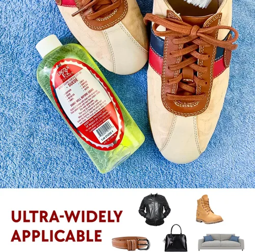 Miniatura 6 de Limpiador de zapatos de tela de nailon, piel, satén, nubuck, ante E-Z, 8 onzas, de Lincoln