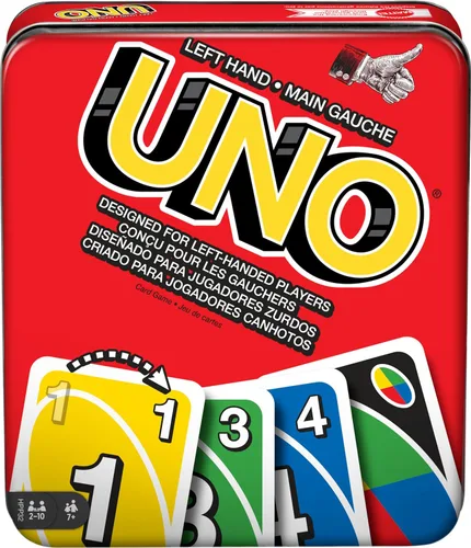 Miniatura 11 de Mattel Games Juego de cartas UNO para niños, adultos y noches y fiestas familiares, viajes y vacaciones, baraja accesible y personalizable