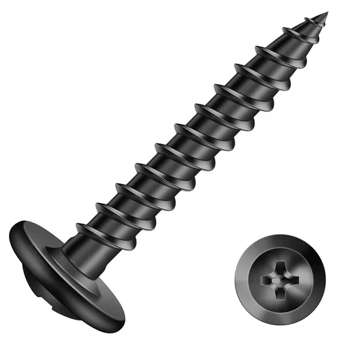 Miniatura 14 de #8 x 5/8 "Tornillo de madera 500 piezas de acero de aleación estándar hilo truss cabeza rápida autorroscante por SG TZH plata - aleación de acero