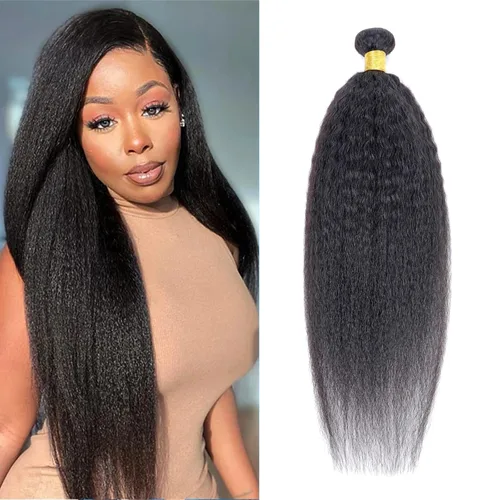 Miniatura 25 de Paquetes de cabello afro rizado y kinky, extensiones de cabello humano de 8 pulgadas, tejido rizado sin procesar, doble entretejido, virgen