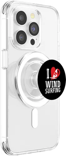 Miniatura 3 de Windsurfing Love Windsurf Surfing Windsurfer PopSockets MagSafe PopGrip for iPhone