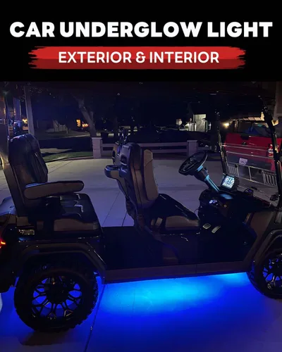 Miniatura 3 de Tira de luz LED de 12 V de 12.7 pulgadas, impermeable, color azul, tiras de luz LED para automóvil, carrito de golf, motocicletas, camiones, barcos