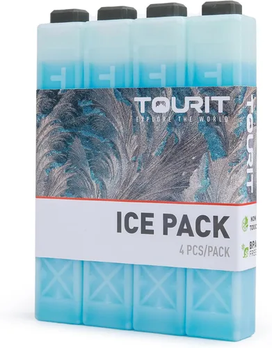 Miniatura 13 de TOURIT - Bolsas de hielo para enfriadores reutilizables de larga duración para bolsas de almuerzo/cajas, mochila refrigeradora