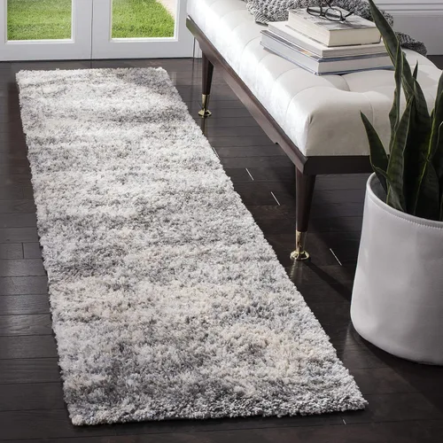 Miniatura 17 de SAFAVIEH Berber Shag Collection - Alfombra de pasillo, 2 x 12 pies, verde y beige, no desprende pelusa y fácil de limpiar, ideal para pasillo