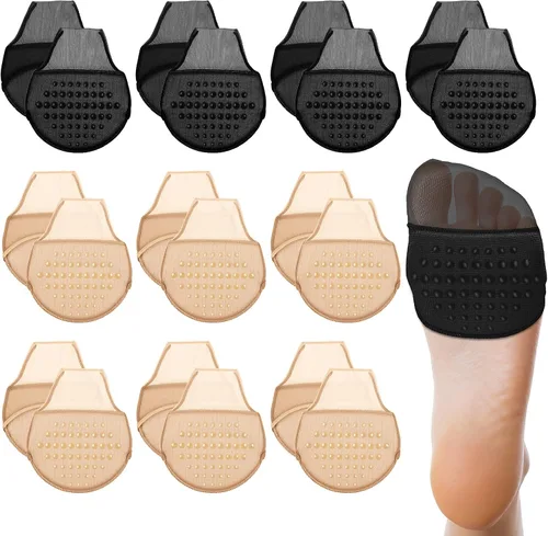 Miniatura 15 de 10 pares de calcetines para mujer con almohadillas acolchadas, almohadillas para el antepié, cojines medios calcetines, protectores antideslizantes