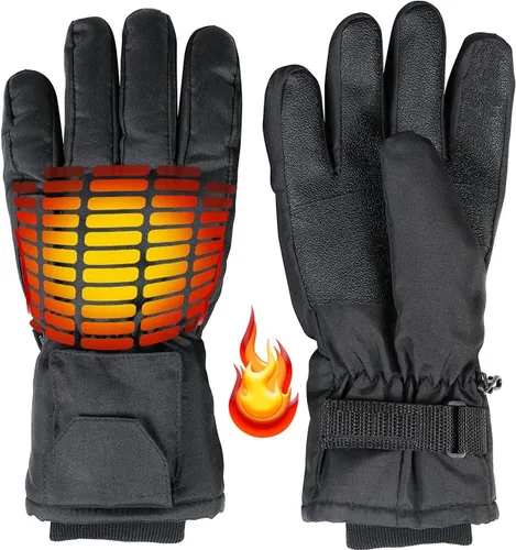 Miniatura 5 de Guantes cálidos con calefacción para hombres y mujeres, un tamaño para adultos, térmicos, eléctricos, a pilas, guantes de calentamiento perfectos
