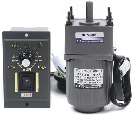 Miniatura 15 de Motor de engranajes eléctrico 120W DC 24V Reductor de engranajes helicoidal Caja de engranajes Motor eléctrico de engranajes RV 50K 35Nm Motor 120W