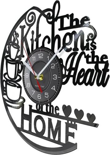 Miniatura 2 de Reloj de pared decorativo de 12 pulgadas, diseño moderno, diseño moderno, diseño de la cocina, reloj de pared silencioso para decoración