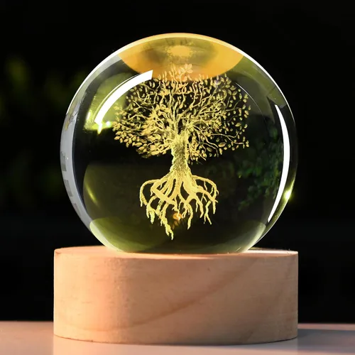 Miniatura 16 de Esfera de cristal 3D con figuras de tigre en bola de cristal de 60 mm. Decoración de tigre blanco coleccionable, esfera de nieve, regalo de esfera