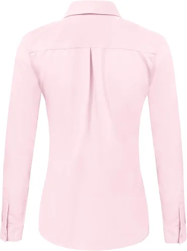 Miniatura 2 de Ruisin Camisas supersuaves sin arrugas con botones para mujer, color liso, manga larga, a rayas, formal, vestido de trabajo, blusas, tops