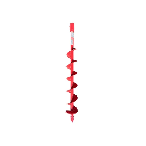 Broca de taladro de tierra en espiral doble 4 "x 36", excavadora de agujeros para postes con taladro de 7/8"