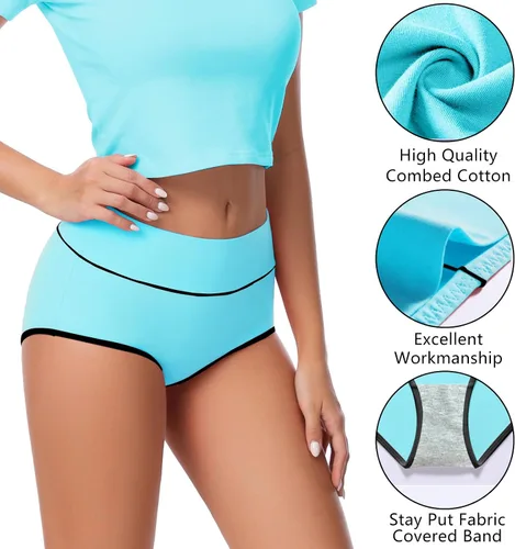 Miniatura 3 de Migbean Ropa interior de cintura alta para mujer, ropa interior para mujer, bragas para mujer, ropa interior de talla grande para mujer, bragas
