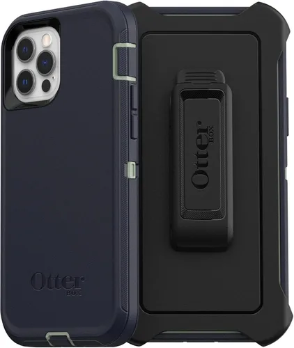Miniatura 8 de OtterBox Defender Series - Funda para iPhone 12 y iPhone 12 Pro (solo) - Clip de funda incluido - Protección contra microbios - Empaque no minorista