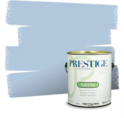 Miniatura 85 de Pintura Exterior + imprimación PRESTIGE, todo-en-uno, 1 galón, acabado mate, color comparable al Valspar* Royal Gray* VS151-Gris real