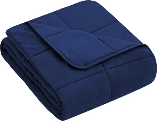 Miniatura 63 de yescool - Manta con peso, 7 libras, fresca, transpirable, con cuentas de cristal prémium, lavable a máquina, para dormir, 60-90 libras, 41 x 60 Gris