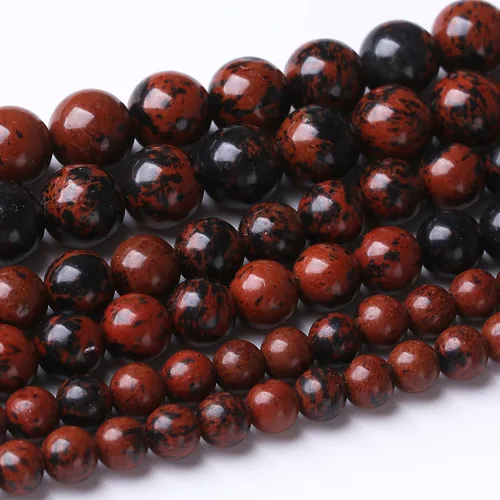 Miniatura 19 de 32 piezas de cuentas de piedra de jade de rodonita roja natural de 12 mm, cuentas sueltas redondas de piedra para fabricación de joyas, energía Jade