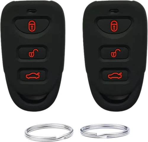 Funda inteligente de silicona para llavero remoto compatible con Hyundai Accent Elantra Genesis Sonata Kia Forte Optima Rondo Sorento Spectra.
