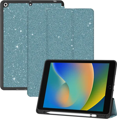 Miniatura 16 de Compatible con iPad de 10.2 pulgadas, Funda de 9ª/8ª/7ª Generación (2021/2020/2019) con Soporte para Lápiz/Parte Trasera de TPU Suave con Función