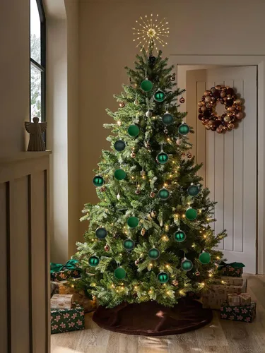 Miniatura 2 de Adornos de bolas de Navidad, decoraciones de Navidad para árbol de Navidad, adornos de bola de terciopelo verde irrompibles de Navidad para fiesta