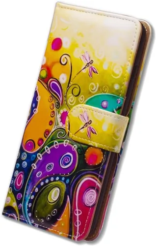 Miniatura 8 de Bcov Funda para Revvl V+ 5G, diseño de pájaro negro y verde con tapa para teléfono con ranura para tarjetero y soporte para T-Mobile ReVVL V Plus 5G
