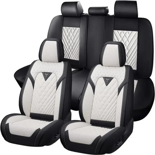 Miniatura 18 de Fundas de Asiento de Coche para Nissan Murano 2003-2026, Funda de Asiento Completa de Piel Nappa Impermeable, Protector de Asiento Automotriz