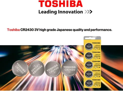 Miniatura 3 de Toshiba Batería CR2430 3V Litio Moneda Celda (4 Baterías)