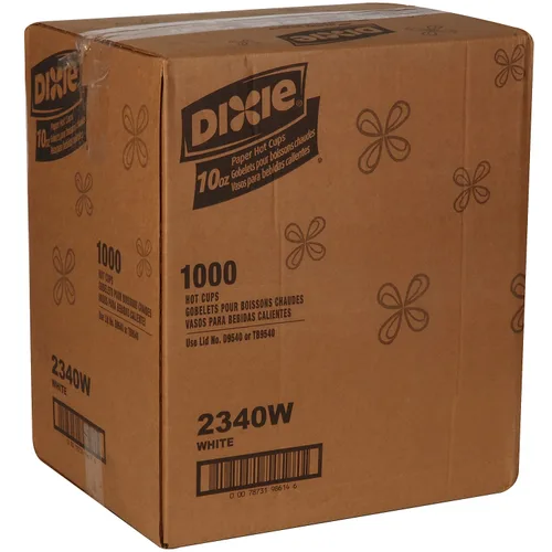 Miniatura 6 de Dixie, 2340W, Blanco, 10 onzas., Vaso caliente de papel por GP PRO (Georgia-Pacific) (caja de 20 mangas, 50 tazas por manga)