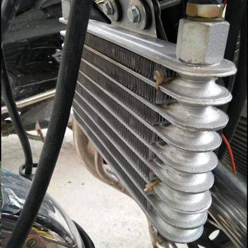 Miniatura 2 de Kit de enfriador de aceite, aleación de aluminio de 5 filas, enfriador de aceite universal de motor de repuesto para motocicleta, motocross, ATV Pit
