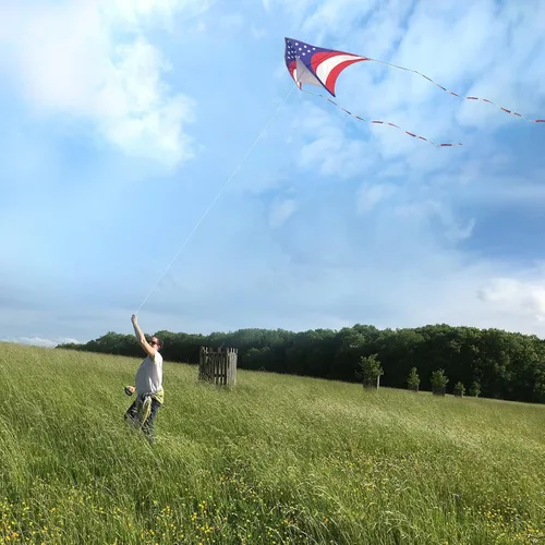 Miniatura 4 de Mint's Colorful Life - Cometa Delta para niños y adultos, cometa extremadamente fácil de volar, las mejores cometas para principiantes