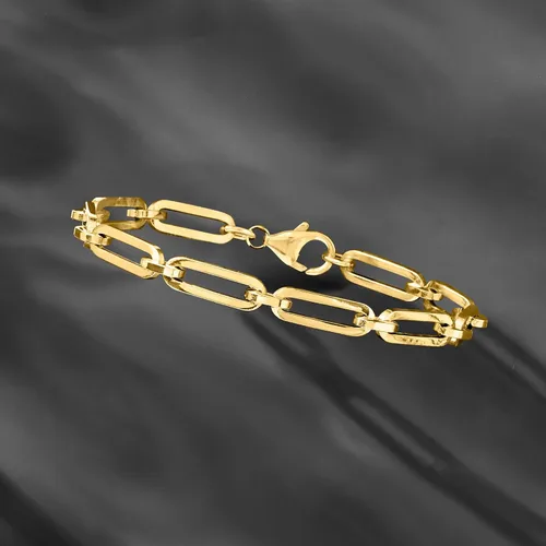 Miniatura 3 de Ross-Simons Italian 14kt Yellow Gold Paper Clip Link Bracelet