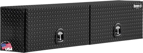 Miniatura 12 de Buyers Products 1721363 Topsider - Caja de herramientas para camión, 18 x 16 x 72 pulgadas, aluminio con banda de rodadura de diamante negro