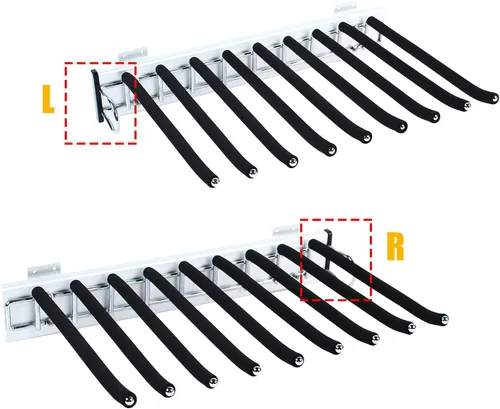 Miniatura 4 de Perchero extraíble para pantalones con 9 brazos, percha de acero para pantalones, perchero extensible para ahorrar espacio, organizador de ropa