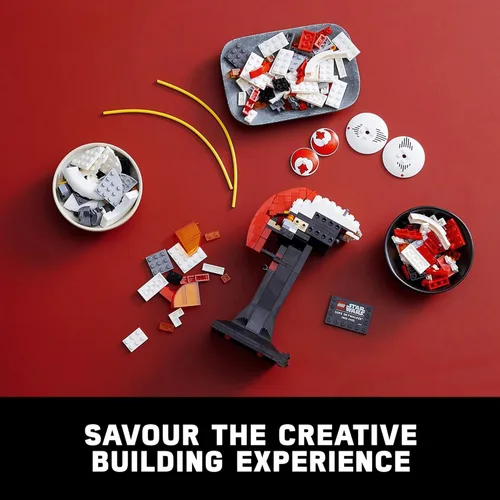 Miniatura 4 de LEGO Star Wars Luke Skywalker - Casco rojo 5 para adultos 75327, modelo de exhibición para construir, decoración coleccionable para el hogar u