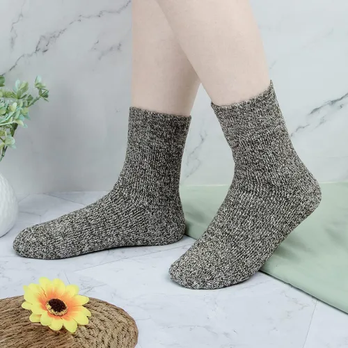 Miniatura 6 de YSense 5 Pairs Womens Wool Socks Thick Knit Warm Winter Socks Cozy Comfy Socks Gifts for Women