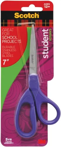 Miniatura 5 de Scotch Tijeras para niños con punta redondeada con tacto suave, 5 pulgadas (1442P) (Los colores pueden variar)